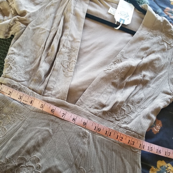 Sage The Label | Plunge Neck Embroidered Maxi Dress - Picture 9 of 11